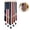 Without Light, variant on Patriotic Tassel Banner Lighted Rag Ribbon American Flag 4th of July Decoration Remote Control LED Wall Hanging Decor for Home Mantel 50x27 inch