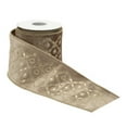 thumbnail image 4 of Melrose Brown Wired Ribbon 4" x 5 Yds., 4 of 5
