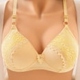 thumbnail image 3 of Plus Size Sports Bras for Women Seamless Bra Feature V-Neck Nursing Bra Style W-1312 Hook and Eye Closure Sleeping Bra Beige 36, 3 of 4