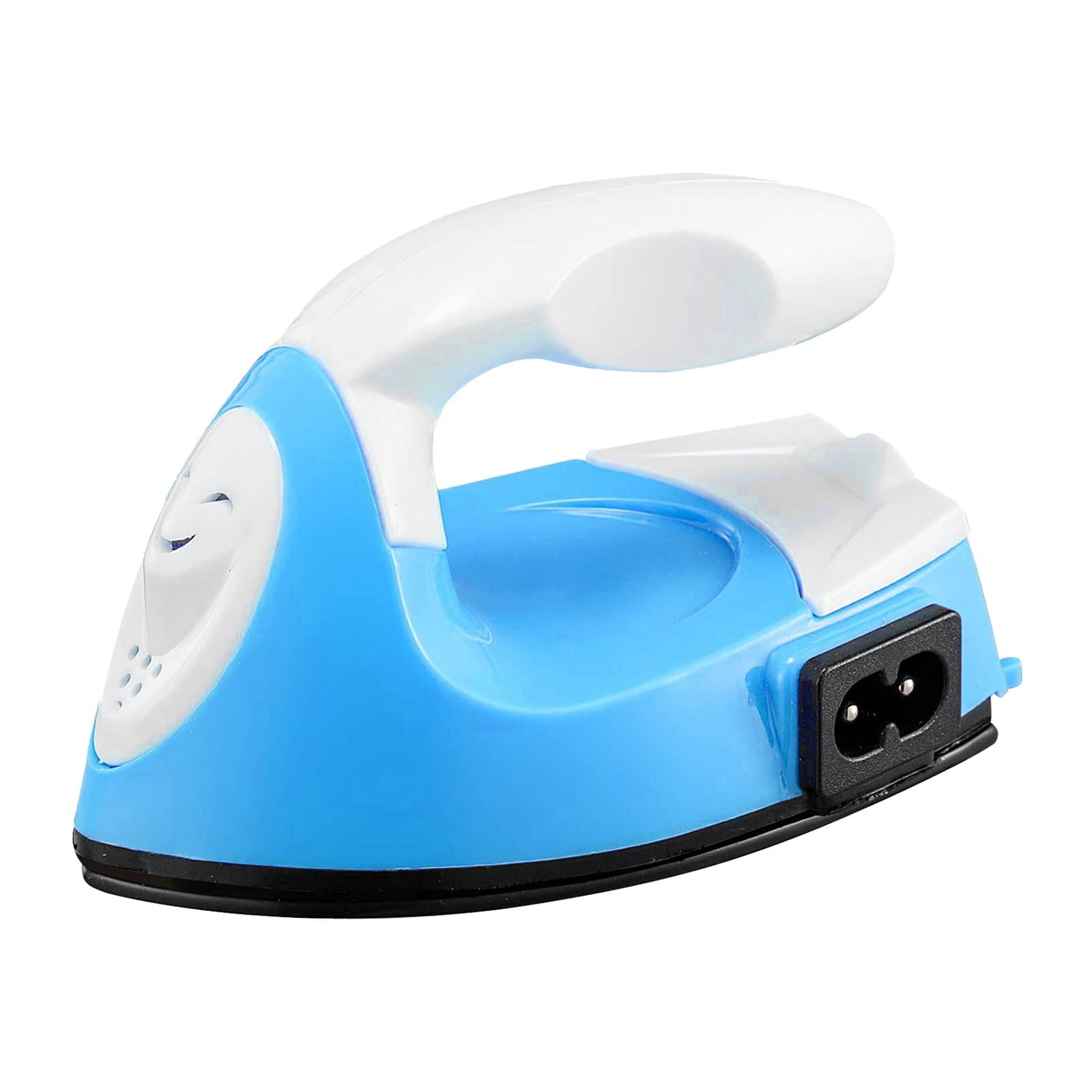 Mini Iron Machine Portable Electric Iron with Charging Electric Wire, for DIY Shoes, Clothes, and Transfer Projects , Blue