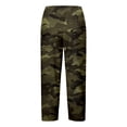 thumbnail image 5 of Tanghaowl Women's Pants, Women's Casual Pants for Everyday Leisure and Travel Lightweight High Waisted Loose Fit Beach Ready with Elastic Waistband and Inverted V Army Green M, 5 of 5