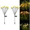 thumbnail image 1 of Luces solares decorativas para jardín, 8 luces LED para exteriores, luciérnagas, carga solar, decoración de jardín, patio impermeable, 1 of 5