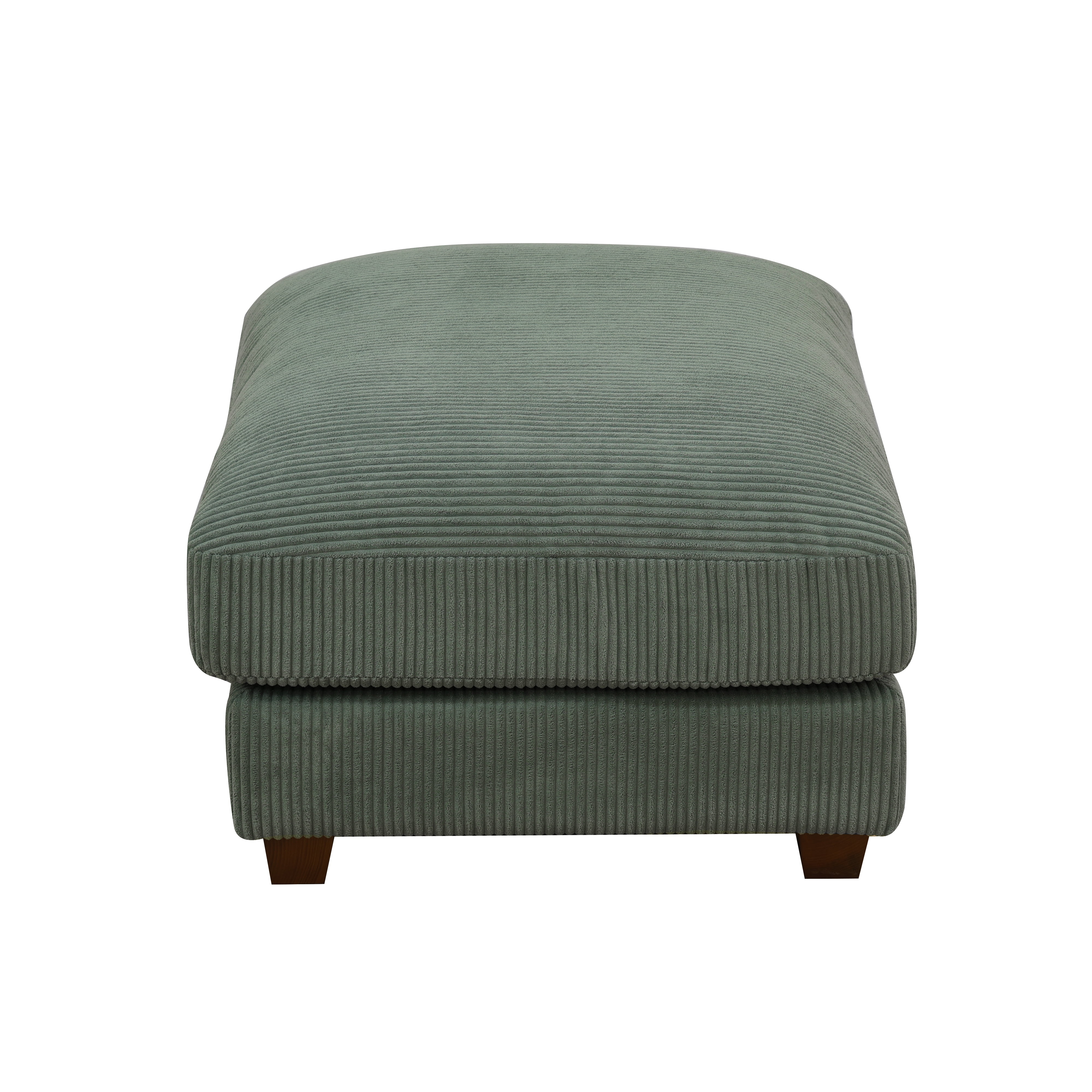 Large Oversized Ottoman Bench for Living Room, No Assembly Needed, Green Corduroy