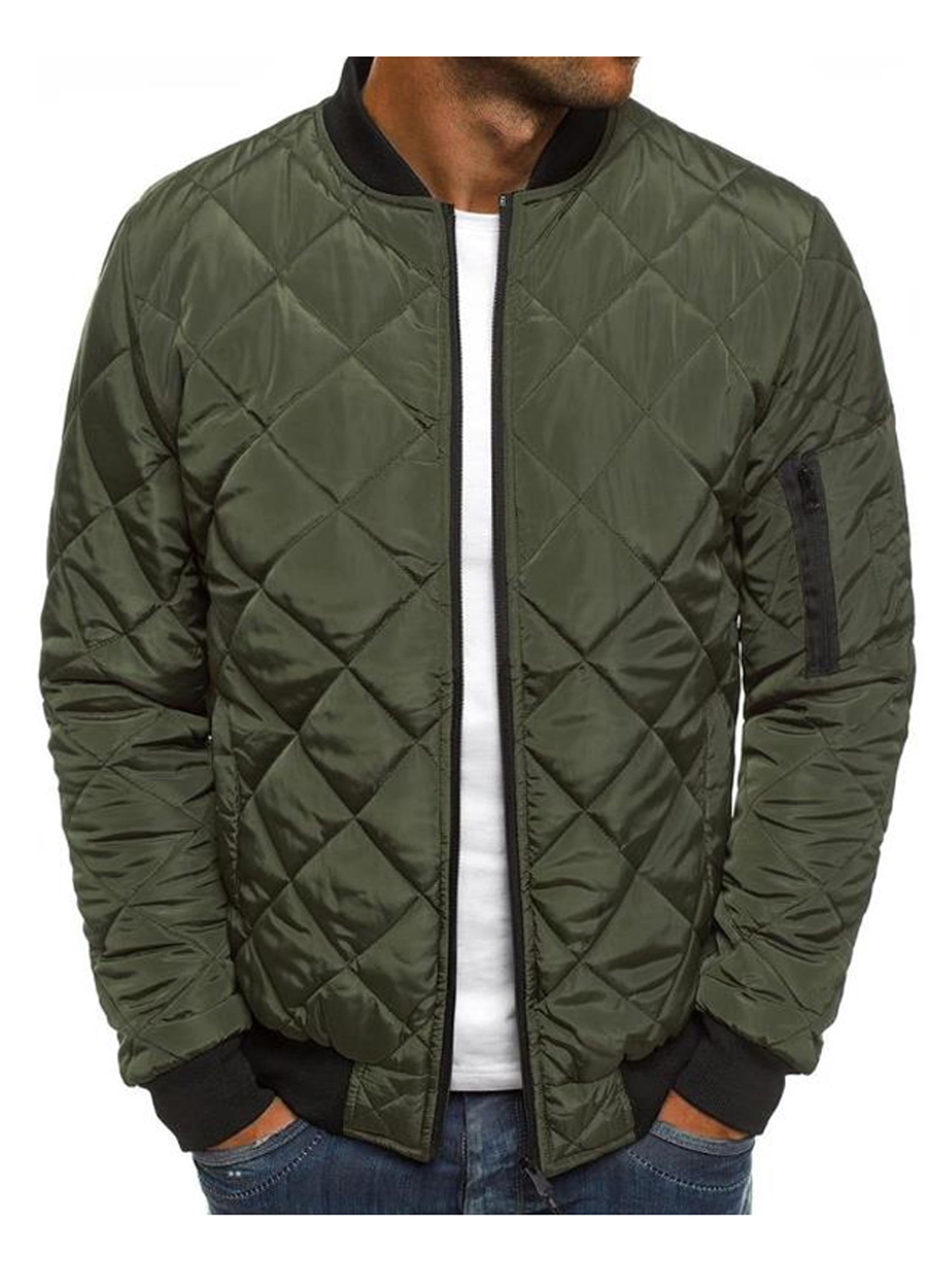 Rrive Men MA-1 Flight Zip-Up Sport Basic Baseball Bomber Jacket Coat Rrive Men MA-1 Flight Zip-Up Sport Basic Baseball Bomber Jacket Coat