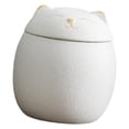 thumbnail image 1 of yuksok Multiuse Ceramic Canisters Loose Leaf Tea Container with Airtight Lid for Countertop White, 1 of 9