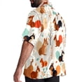 thumbnail image 3 of Squirrel Men's Short Sleeve Beach Shirts, Casual Poplin Button Down Shirt, Summer Casual Printed Unisex Shirts, 3 of 6