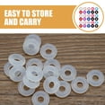 thumbnail image 2 of Raindrops Jewelry Findings 100Pack O-Shaped Stopper Rings Rubber Transparent, 2 of 8