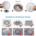 thumbnail image 4 of Qucyy Shower Drain Filter, Stainless Steel Shower Grid, Grey,, 4 of 5