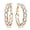 Yellow Gold, variant on Women Jewelry 18K Gold Fill Swarovski Big Round Hoop Pierce Earring Gift Sz 4cm Yellow Gold