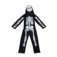 thumbnail image 5 of RV Disfraz de calavera de Halloween para niños, disfraz de juego de rol de calavera fantasma, tema de Cosplay, disfraz de fantasma para graduación, traje de una pieza para niños de 130-140cm Rojo Verde, 5 of 5