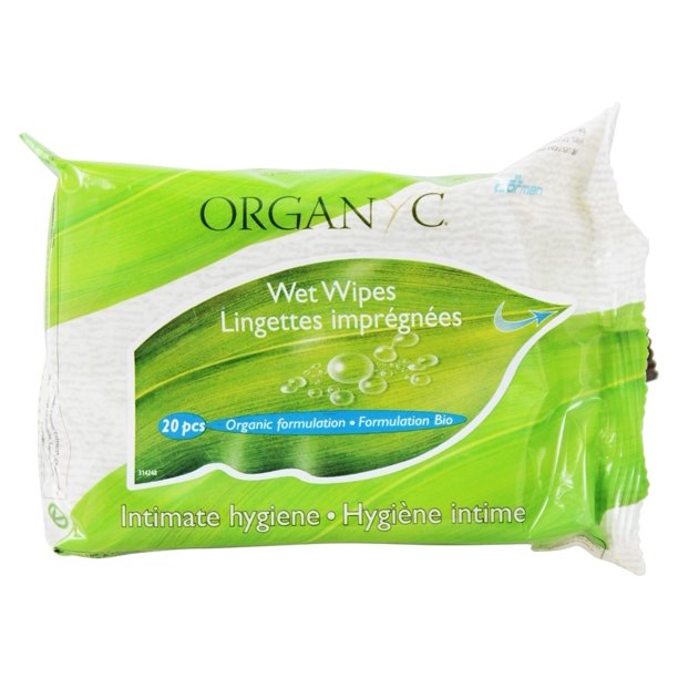 Organyc Organic Cotton Intimate Hygiene Wet Wipes 20 Piece(s)