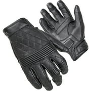 Cortech Women's BLVD Scrapper Leather Gloves (Medium) (Black)