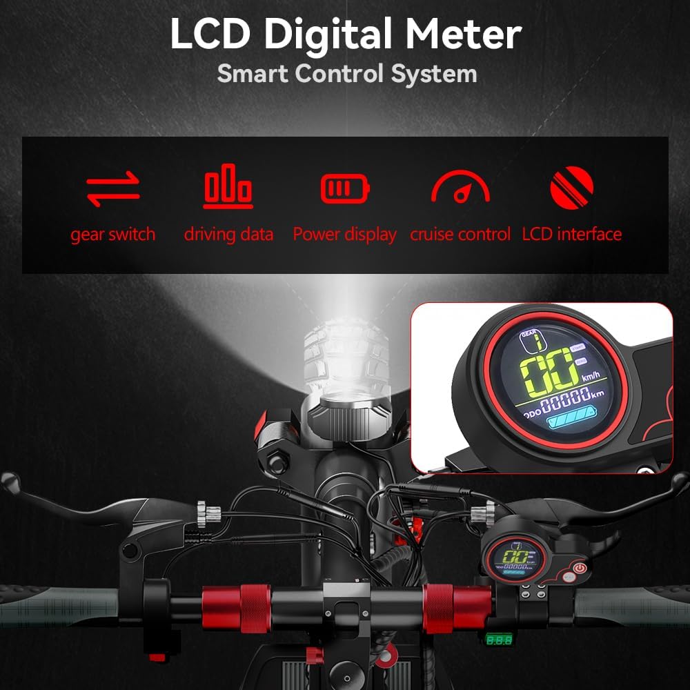 M4 Electric Scooter with Seat for Adult, 28 Mph Max Speed & 31 Miles Max Range,800w Motor Folding Commute E Scooter Adult,10 Inch Tires Big Heavy Duty Offroad Electric Scooters 330lbs Load