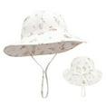 thumbnail image 5 of Kids Sun Hat UPF 50+ Boys Girls Protection Hat Wide Brim Beach Hats with Mesh and Adjustable Chin Strap Kids Sun Hat Bucket Hat For Toddler Girls Boys Sun Toddler Summer Hats, 5 of 5
