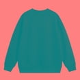 thumbnail image 3 of Blusas y camisas de manga larga con cuello redondo para hombre, sudadera holgada con cuello redondo de color liso, blusa de poliéster para hombre, 3 of 3