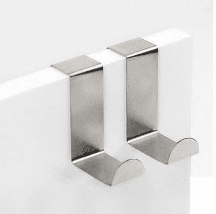 LEERUI Over The Door Hook 4 Pack Sturdy Metal Over Door Hook, Fitting