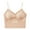 Beige, variant on Cotton Sports Bras for Women Full-Freedom Comfort Front Closure Bra for Women, Wireless Black,L
