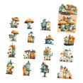 thumbnail image 4 of 15 pegatinas de cartulina para álbumes de recortes, con estampado clásico, estilo vintage, de casas raras, para planificadores de álbumes de fotos. Estilo B, 4 of 8