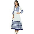 thumbnail image 4 of Bimba Women Anarkali Kurta Kurti Casual Tunic 3/4 Sleeve Ethnic Clothing, 4 of 6