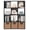 Black + 12 Cube, variant on 12 Cube Storage Shelf Organizer Bookshelf with Open Back Closet Cabinet, DIY Plastic Modular Book Shelf for Organizing Closet Bins