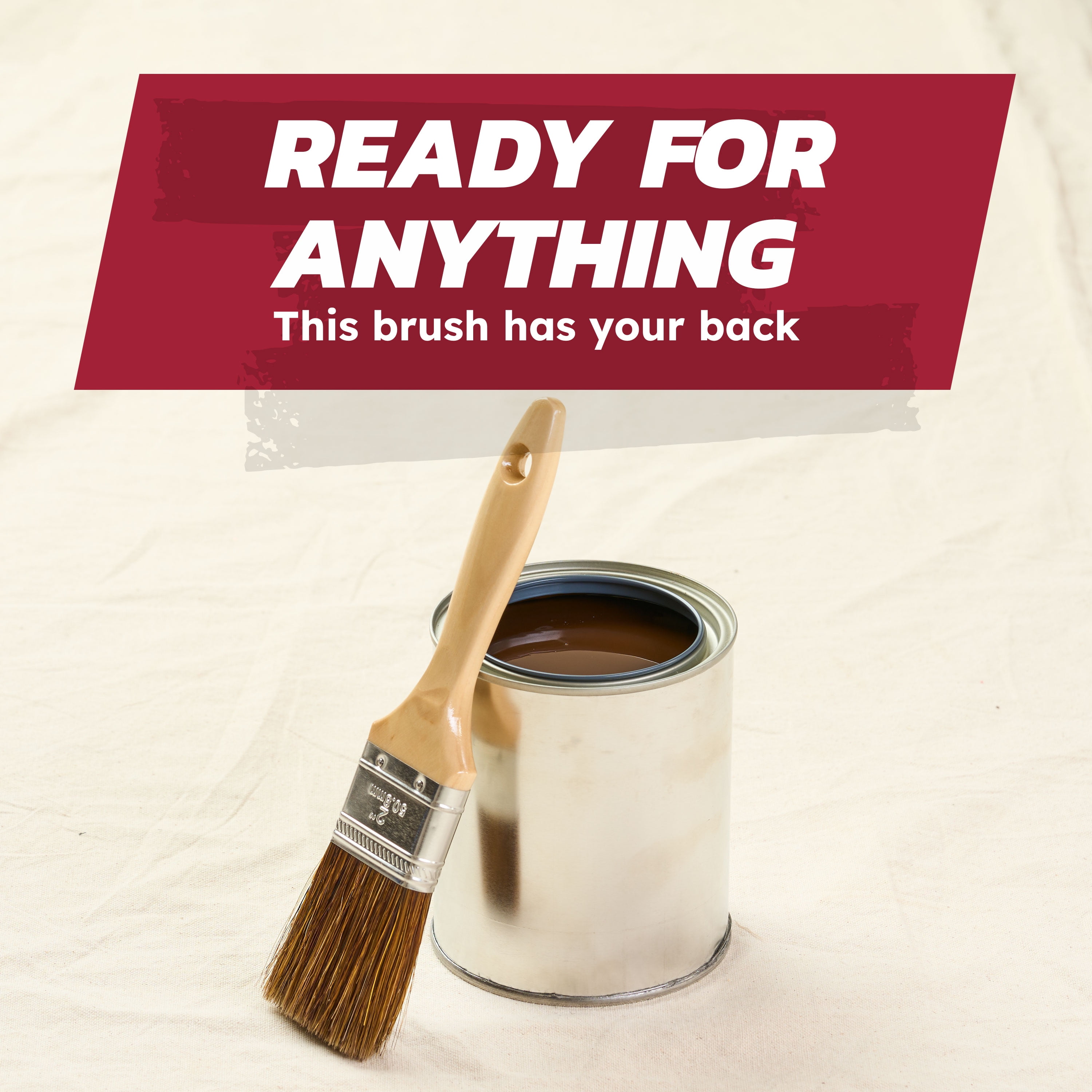 (2 pack) Linzer 2" Polyurethane Finishes Flat Paint Brush; Ultra-Smooth Finish