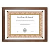 NuDell 10.5x13 Walnut Award-A-Plaque Document Frame