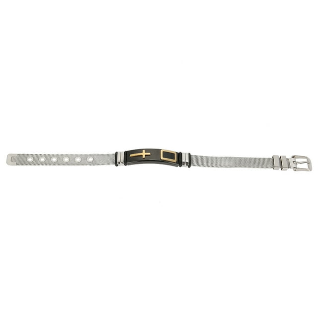 Pulseras de acero de titanio, pulsera cruzada de moda para pulseras para hombres, pulsera cruzada de calidad en la que puede confiar