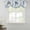 Blue, variant on Blue Turtle Coastal Tie Up Valance Curtains for Windows, Kitchen Curtains Window Treatments, Octopus Summer Beach Coral Starfish Seahorse Short Window Valances for Bedroom Bathroom Cafe 42"x12"