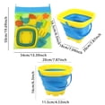 thumbnail image 3 of YWIYIUD 13/18PCS Reusable Beach Toy Set with Sand Bucket Shovel and Cute Model for Beach Backyard Park Pool and Outdoor Activities Practical Beach Interactive Toys for Parent and Teens, 3 of 8