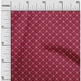 thumbnail image 1 of oneOone Cotton Silk Carmine Red Fabric Geometric Bandhani Sewing Fabric By The Yard Printed Diy Clothing Sewing Supplies 42 Inch Wide, 1 of 4