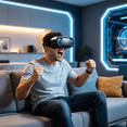 thumbnail image 4 of GJX 2026 New Vr Headset for Phones Virtual Reality Glasses with Wireless Headset Goggles 120° Panoramic View Lightweight&Foldable Design High-Definition Lenses for Movies,Games Black, 4 of 7
