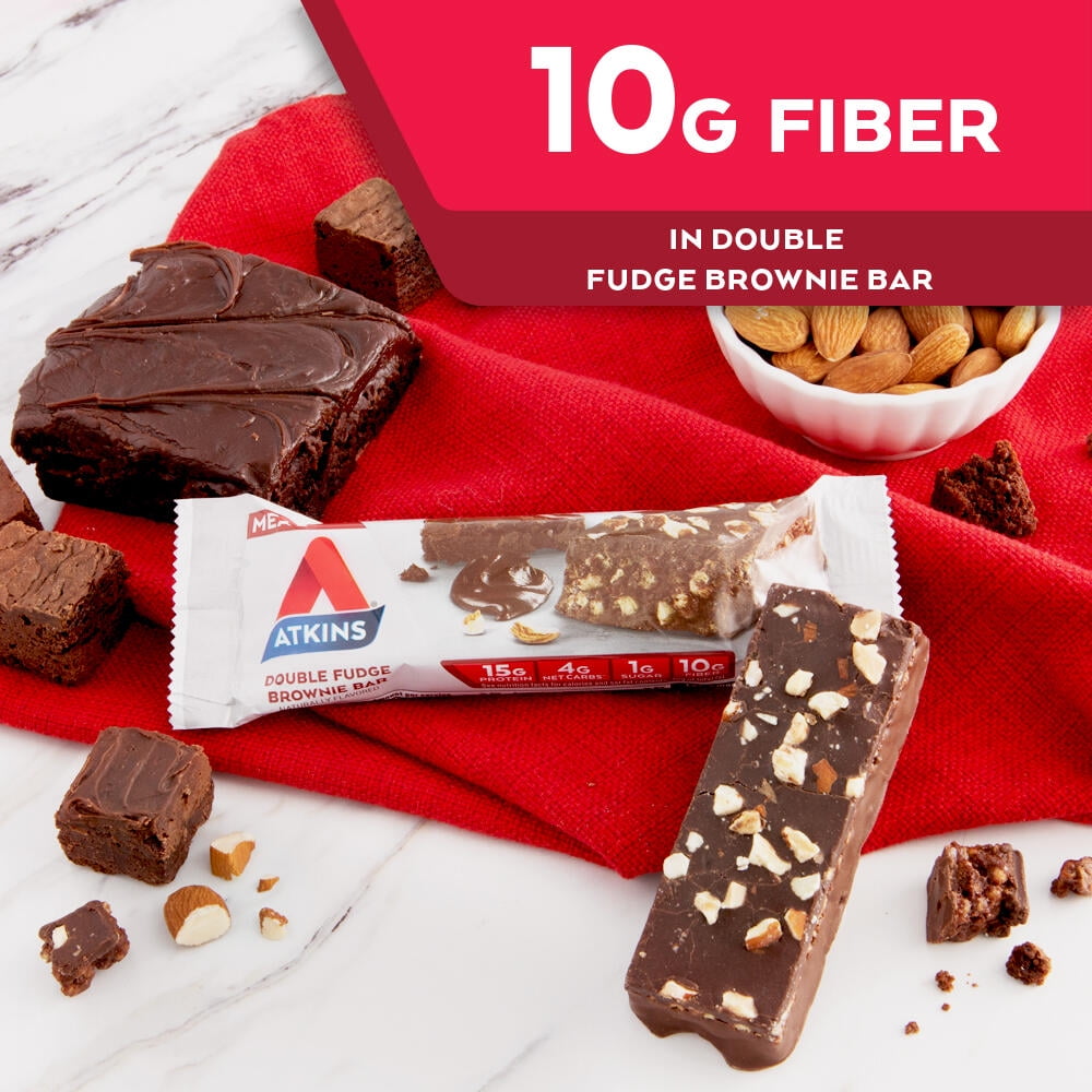 Protein-Rich Meal Bar, Double Fudge Brownie, Keto Friendly, 5 Count