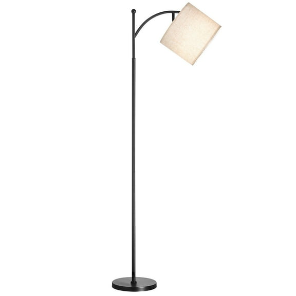Tall Floor Lamp for Living Room, Dimmable & Color Temperature Adjustable via Remote Control, Modern Standing Light