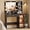 33.5"W-Black, variant on Fanral Makeup Vanity Desk With Mirror And Lights,Glass Top Bedroom Vanity With Jewelry Organizer Cabinet & Charging Station & Hidden Compartment,White Vanity