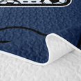 thumbnail image 5 of Feelyou Football Letter Z Quilt Full for Boys, Cartoon Stripe Ball Print Full Bedspread Sets, 3pcs, 5 of 7