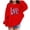 Red, variant on Lorytime Valentine Cute Hoodies for Girls Kids Long Sleeve Crewneck Sweatshirts Letters Tops with Pocket Loose Tops