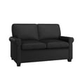 thumbnail image 3 of Mainstays Tatum Twin Sleeper Loveseat, Black, 3 of 19