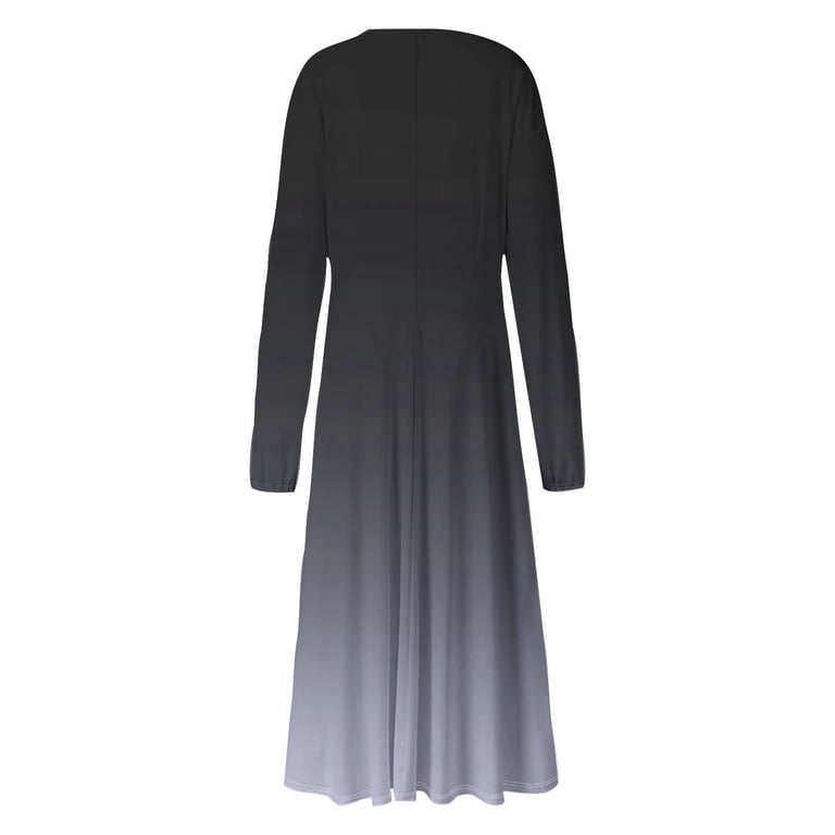 grey ombre maxi dress Ombre Color Tank Maxi Dress Grey / Large