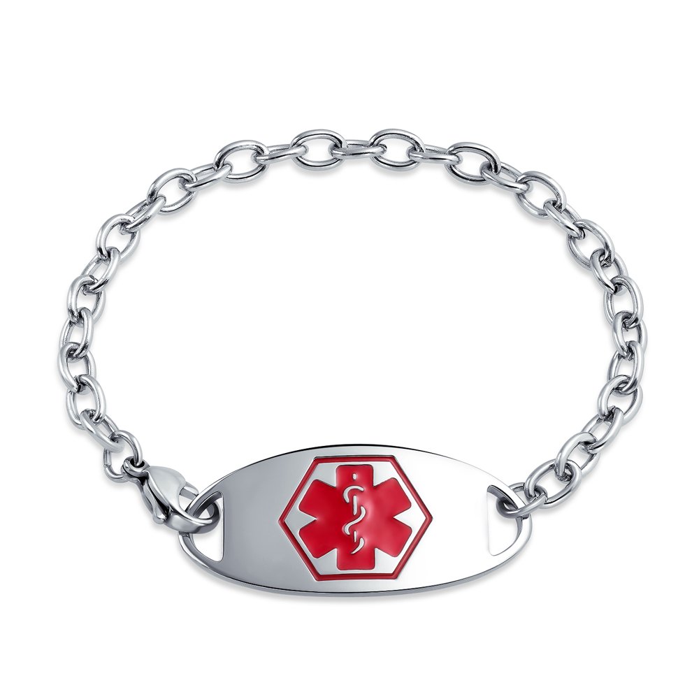 Bling Jewelry - Customizable Engravable Identification Medical Alert ID ...