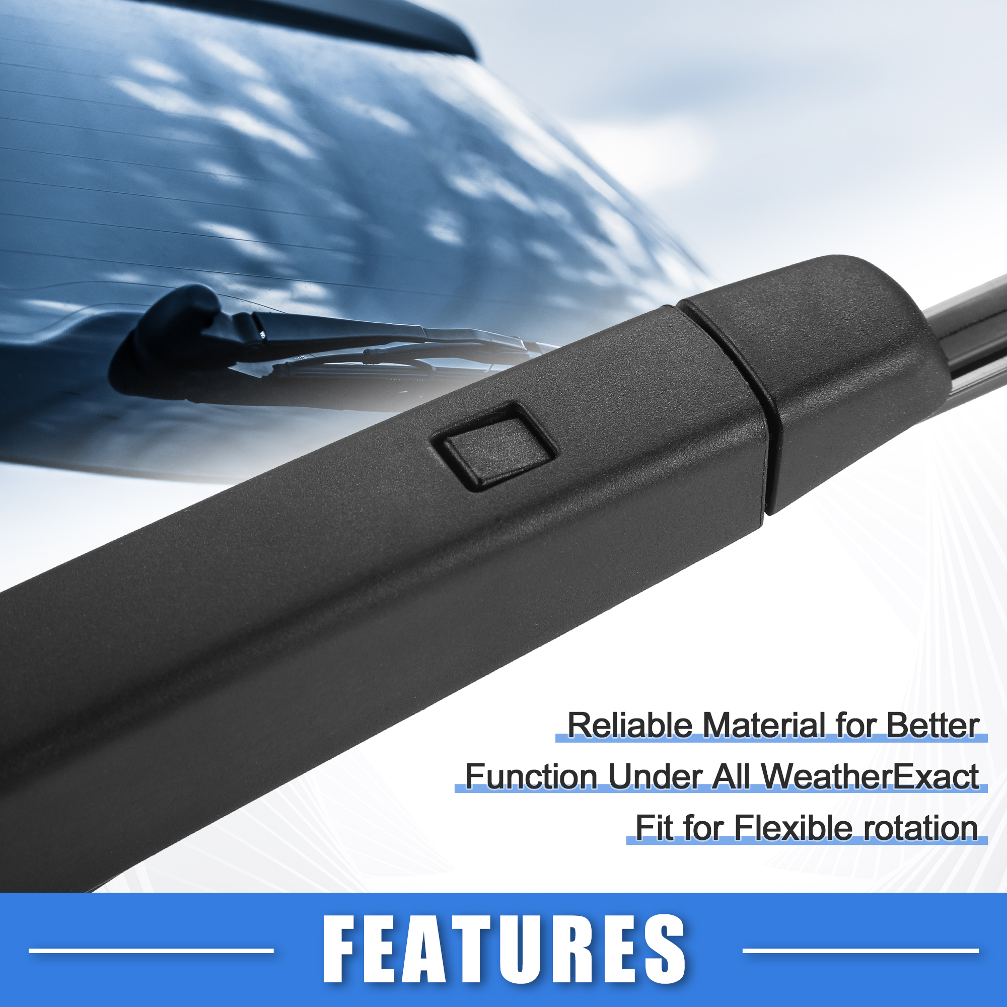 Unique Bargains Rear Wiper Blade Arm Assembly for VW Golf MK6 2009-2012