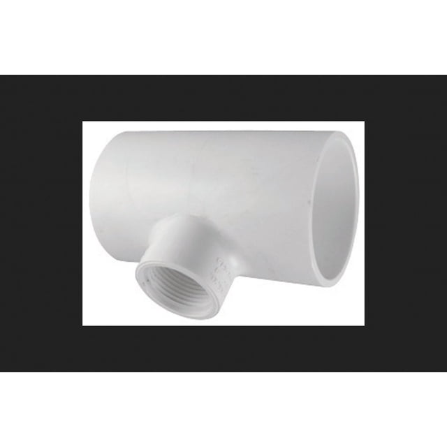 Pipe Tee Charlotte Pipe PVC Schedule 40 1/2 pulgadas Fpt 3/4 pulgadas
