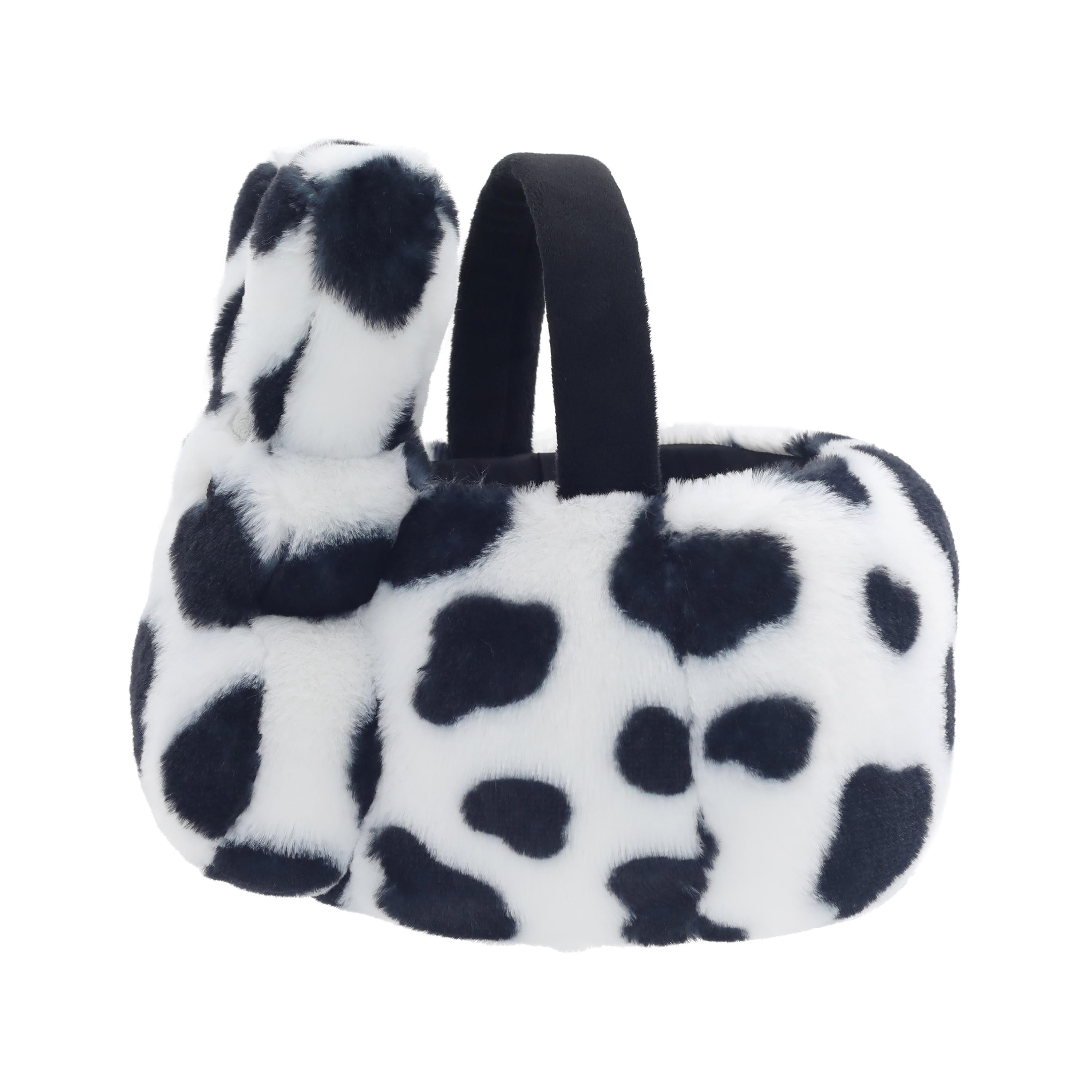 PEEPS® Bunny Spotted Cow Print Plush Easter Basket