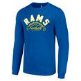 thumbnail image 2 of Men's Starter  Royal Los Angeles Rams Half Ball Team Long Sleeve T-Shirt, 2 of 3