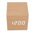 thumbnail image 4 of Wooden Digital Alarm Clock, LED Wood Clock Portable Multifunctional 3 Brightness  For Home Decoration, 4 of 8