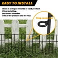 thumbnail image 4 of No Dig Fence Animal Barrier Dog Fence 20"x10" Underground Decorative Garden Fencing Ground Stakes for Cats Rabbits Critters Under Fences for Patio Yard Outdoor 15 Pack, 4 of 6