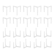 Unique Bargains Pizza Saver Stand, 100pack Plastic Tripod Stack for Pizza Boxes, Catering Boxes, Restaurant Container(White)