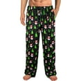 thumbnail image 3 of Conairie Men Christmas Pajama Pants Xmas Printed Casual Sleep Pants with Drawstring Loose Comfortable Pants Lounge Bottoms Soft Sleepwear with Pockets Green XXXL, 3 of 6