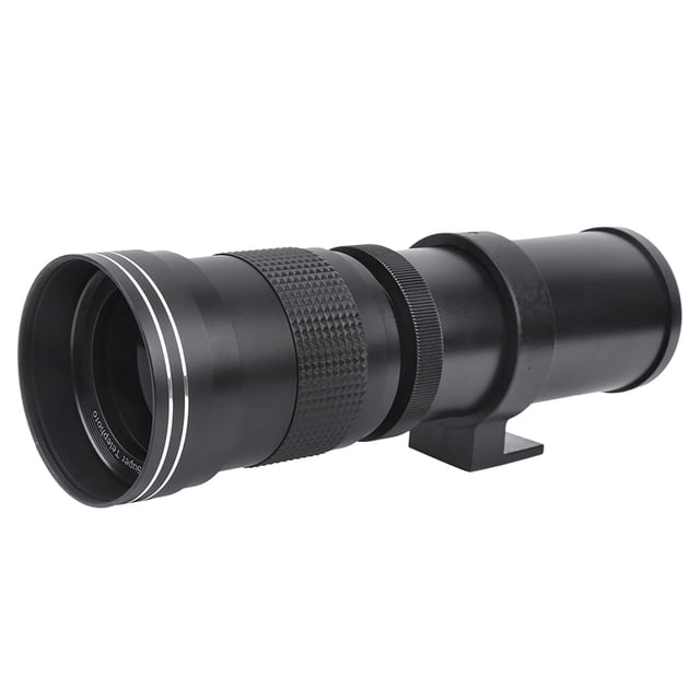 Lente De Teleobjetivo, Lente De Enfoque Manual, Fotografía De Cámara Super Zoom Impermeable Para Accesorios De Cámara Fotógrafo Regalo EF-S Mount Camera