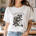 thumbnail image 2 of Back to School Raccoon Shirt, Cute Animal Teacher Tee, First Day of School Outfit, Classroom Educator Gift, Funny School Season Shirt, 2 of 10