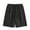 Black, variant on JIUKE Mens Shorts Casual Elastic Waisted Solid Color Drawstring Summer Beach Vacation Shorts